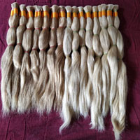 We offer chemically processed blonde hair and weft as per customers need. Size available for 10inch to 34inch.